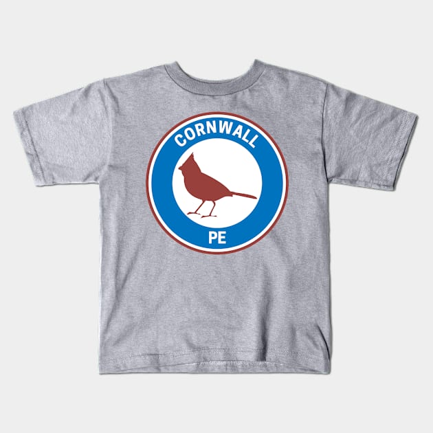 Vintage Cornwall Prince Edward Island Kids T-Shirt by fearcity